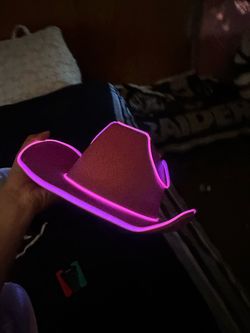 Light up cowgirl hat