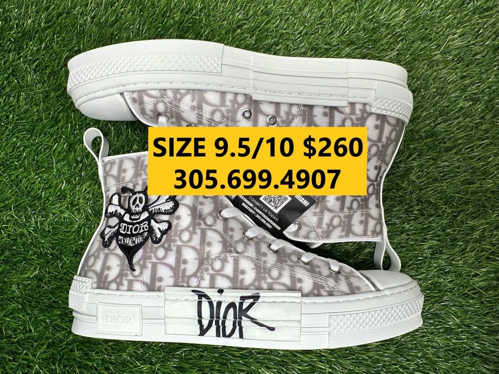 DIOR AND SHAWN B23 HIGH TOP BEE EMBROIDERY LOGO OBLIQUE NEW