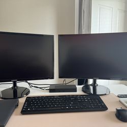 2 Curved Samsung Monitors 