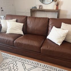 Lightly Used Leather Couch