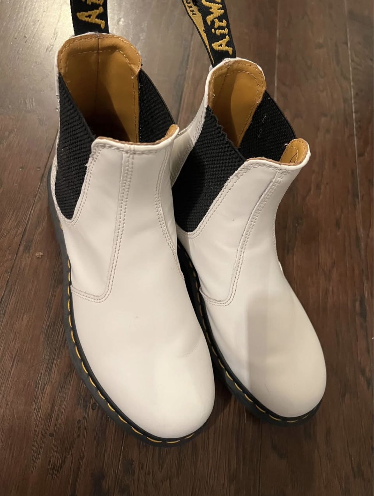 Women White Docs Size 8