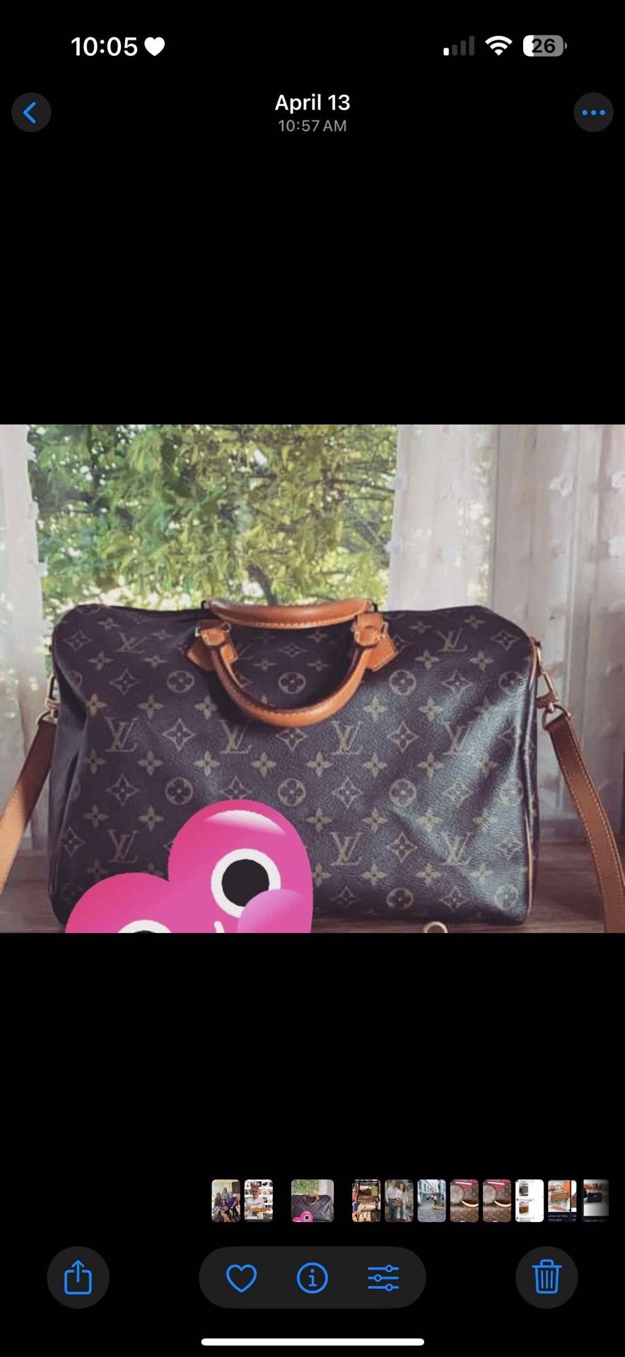 Authentic Louis Vuitton Speedy Bandolier 35 Vintage