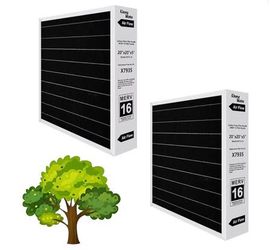 New 2 - Pack X7935 20x20x5 MERV 16 Air Filter Bundle,Carbon Clean Healthy Climate