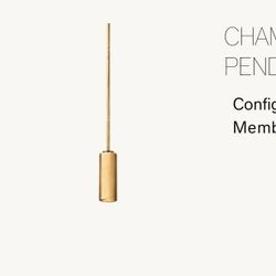 RH Champagne Pendant