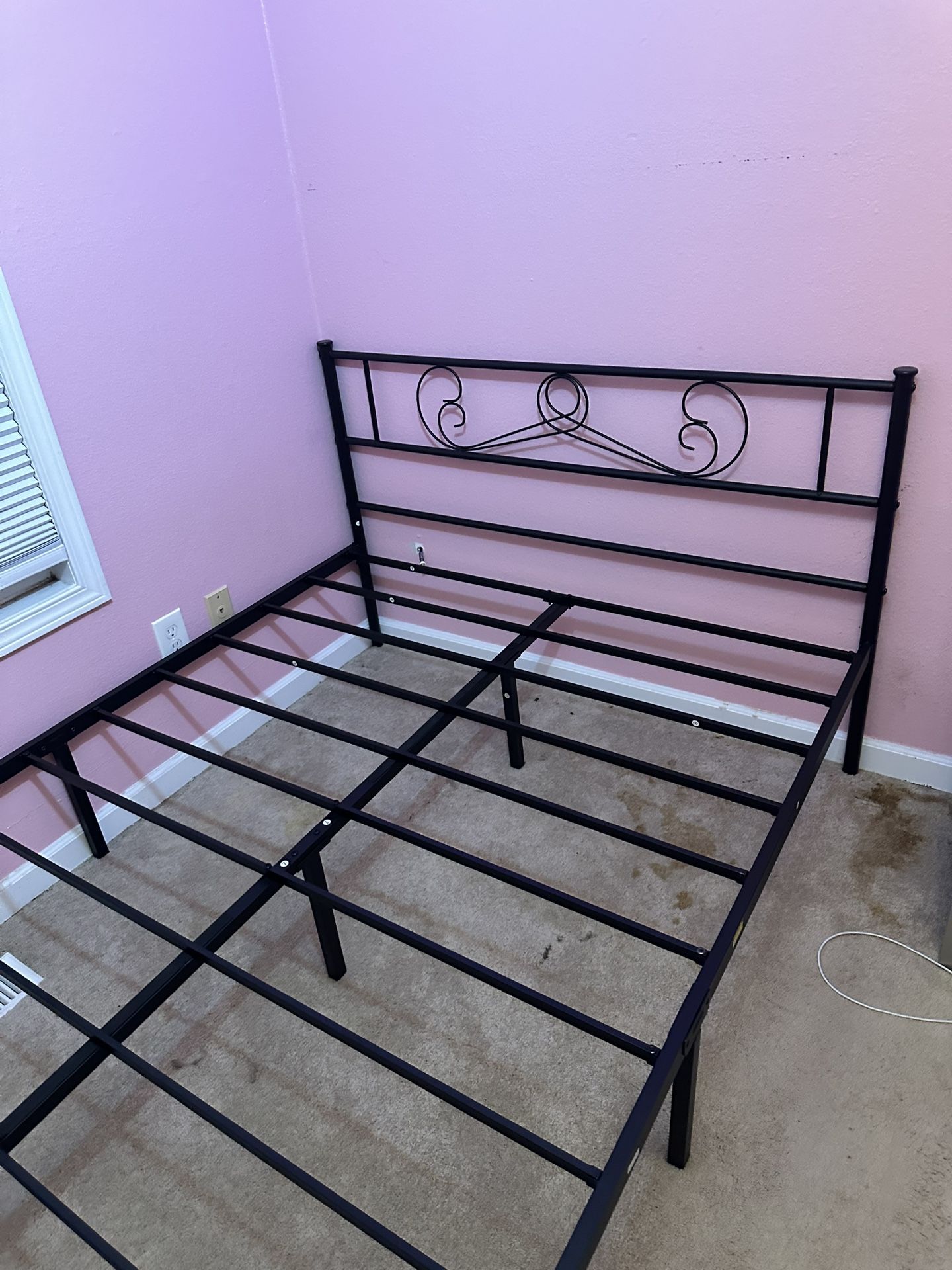Full Metal Bed Frame-black