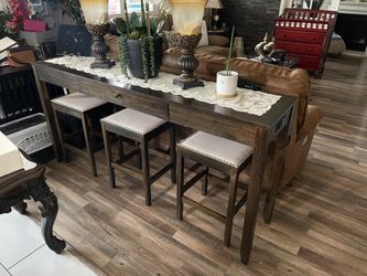 Console Table With Stools