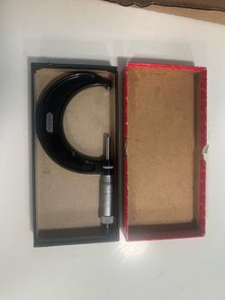 Starrett No.436 2-3” Micrometer Carbide Face With Ratchet Stop Machinist Tool