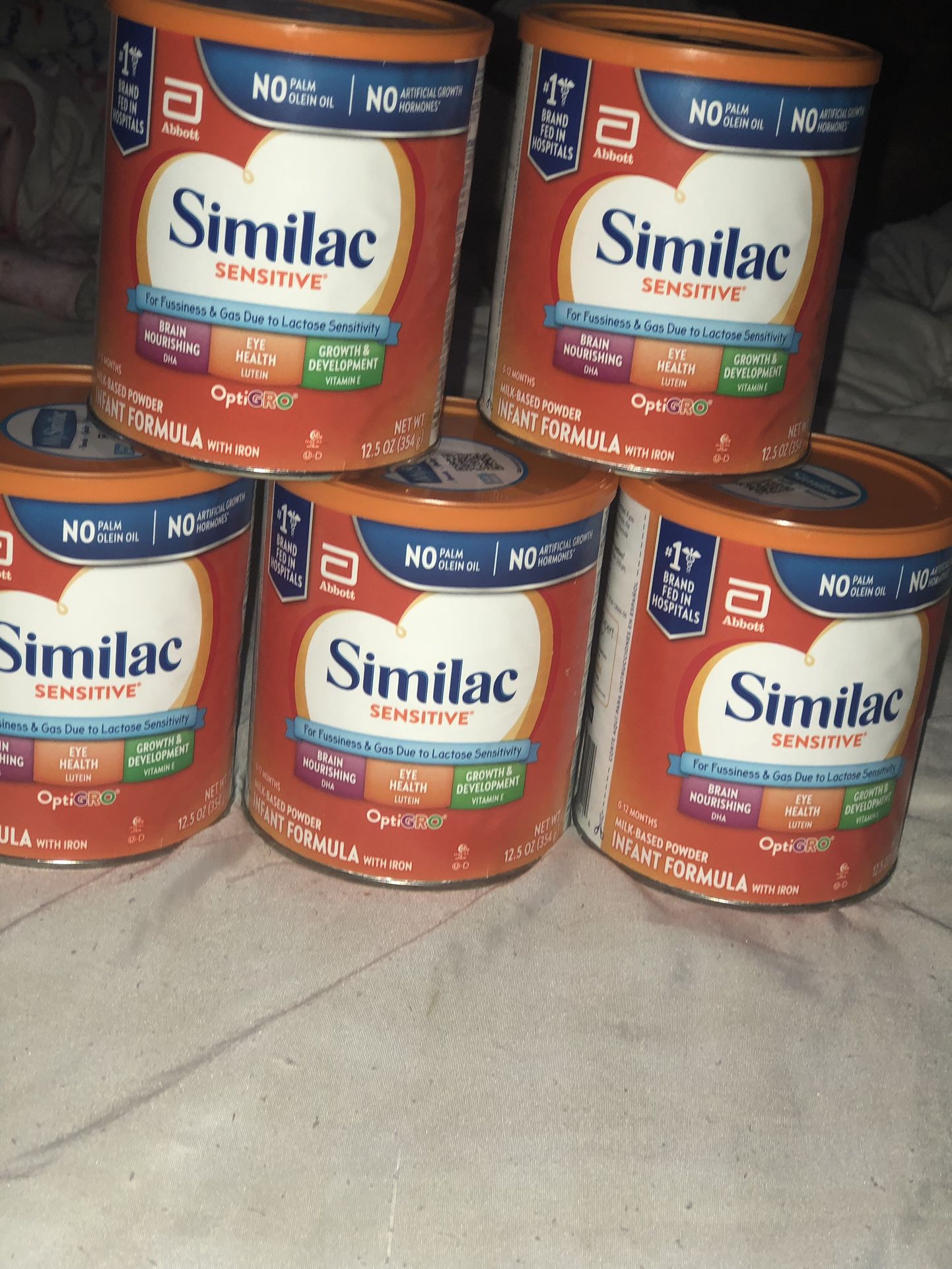5 Cans Of Similac Sensitive
