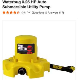 Shop Wayne Waterbug 0.25 HP Auto Submersible Utility Pump