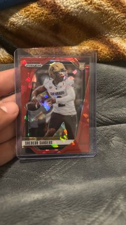 2025 PANINI PRIZM DRAFT PICKS 19 SHEDEUR SANDERS RED ICE