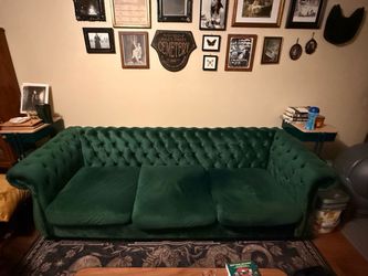 Cool green couch
