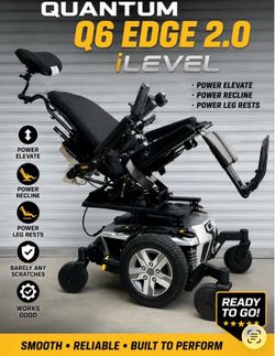 🔥 QUANTUM Q6 EDGE 2.0 iLEVEL POWER WHEELCHAIR — FULLY LOADED 🔥  🚚 DELIVERY INCLUDED WITHIN 100 MILES 🔋 NEW BATTERIES INCLUDED  Extremely clean WHI
