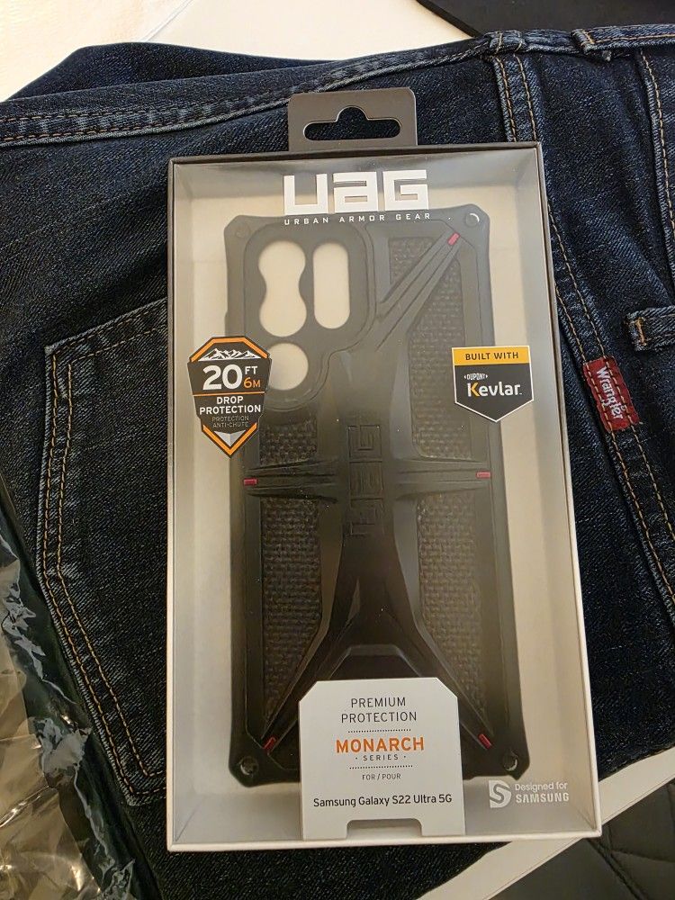 UAG - Urban Armor Gear Kevlar Monarch Case Protection ( Samsung S22 Ultra)