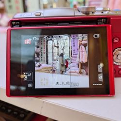Panasonic GF6, 16 million pixels CMOS, m43 mount.

