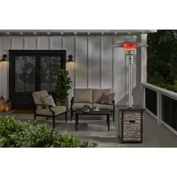 Picanto 48,000 BTU Steel Propane Gas Gray Patio Heater