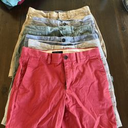 Lot Of 6 Banana Republic Aiden Shorts