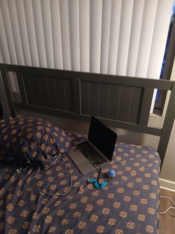 Bed from solid wood full size