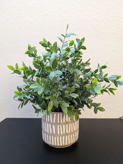 Fake Desk Plant Big Powder Tea Leaf Cement Pot