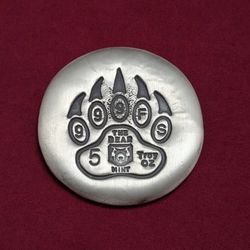 Silver .999 Round 5ozs. The Bear Mint 