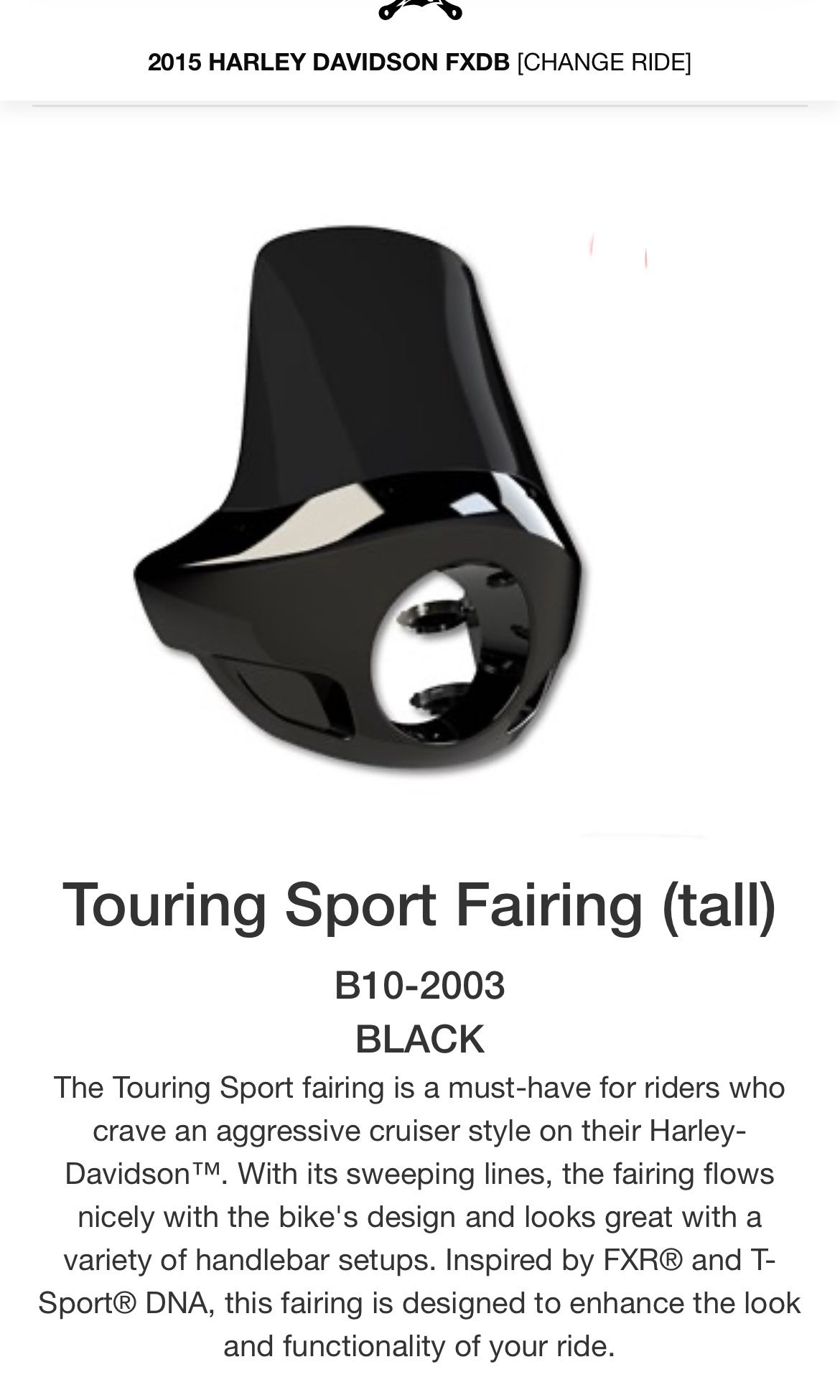 Harley Davidson Dyna Fairing (Burley)