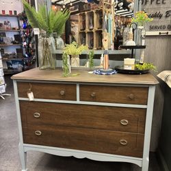 Newly Refinished Dresser With Mirror 