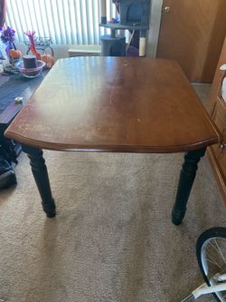 Solid wood table