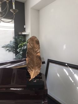Home decor. Decorative gold leaf.