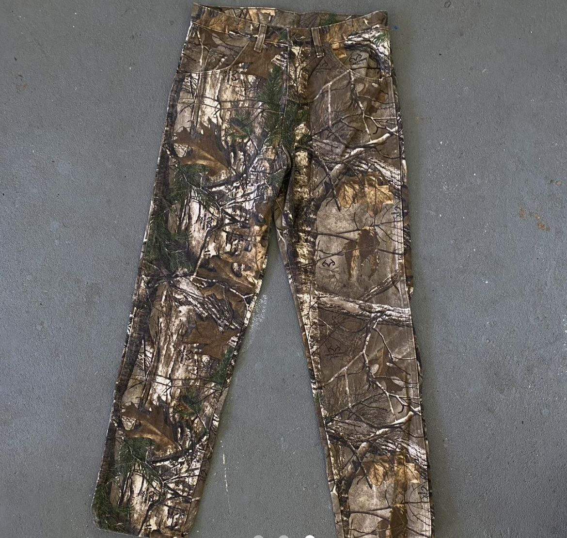 real tree wrangler camo pants