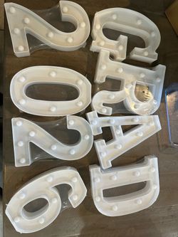 Lighted letters grad 2026