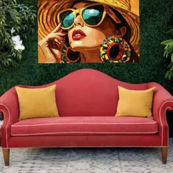 Red Crate&Barrel Antique Couch (Free Delivery 🚚)