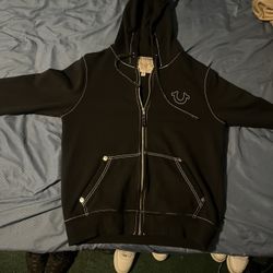 True Religion sweater/zip up size large