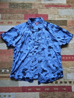 Arizona Jean Co Blue Short Sleeve Shirt (Medium)