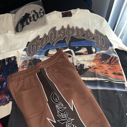 God Speed Shirt & Shorts sz L new w tags no hat