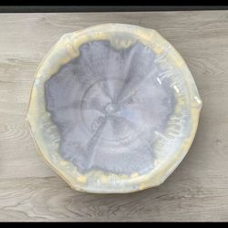 Large HeartMoss Southern Art Pottery Virginia Made Ceramic Bowl Circumstance 34"