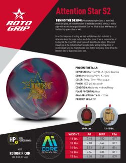 Roto Grip Attention Star S2 Bowling Ball