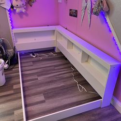 Twin Kids Bookcase Bed Frame 