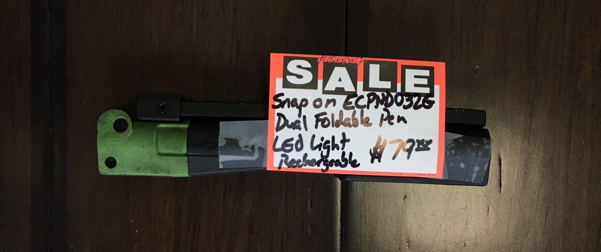 Snap On ECPND032G Dual Foldable Pen LED Light Rechargeable