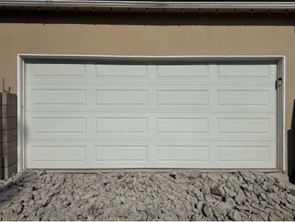 Complete 2 car garage door set with Otodor Skylink Group EQI opener