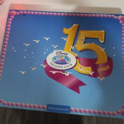 DISNEY 15 YEAR VACATION CLUB ANNIvERSARY COMMEMORATIVE GICIEE PRINT