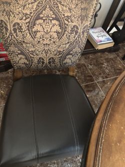 Dining table with four chairs heavy wood