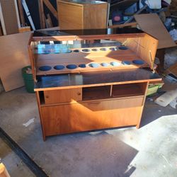 Mid Century  Teak Bar