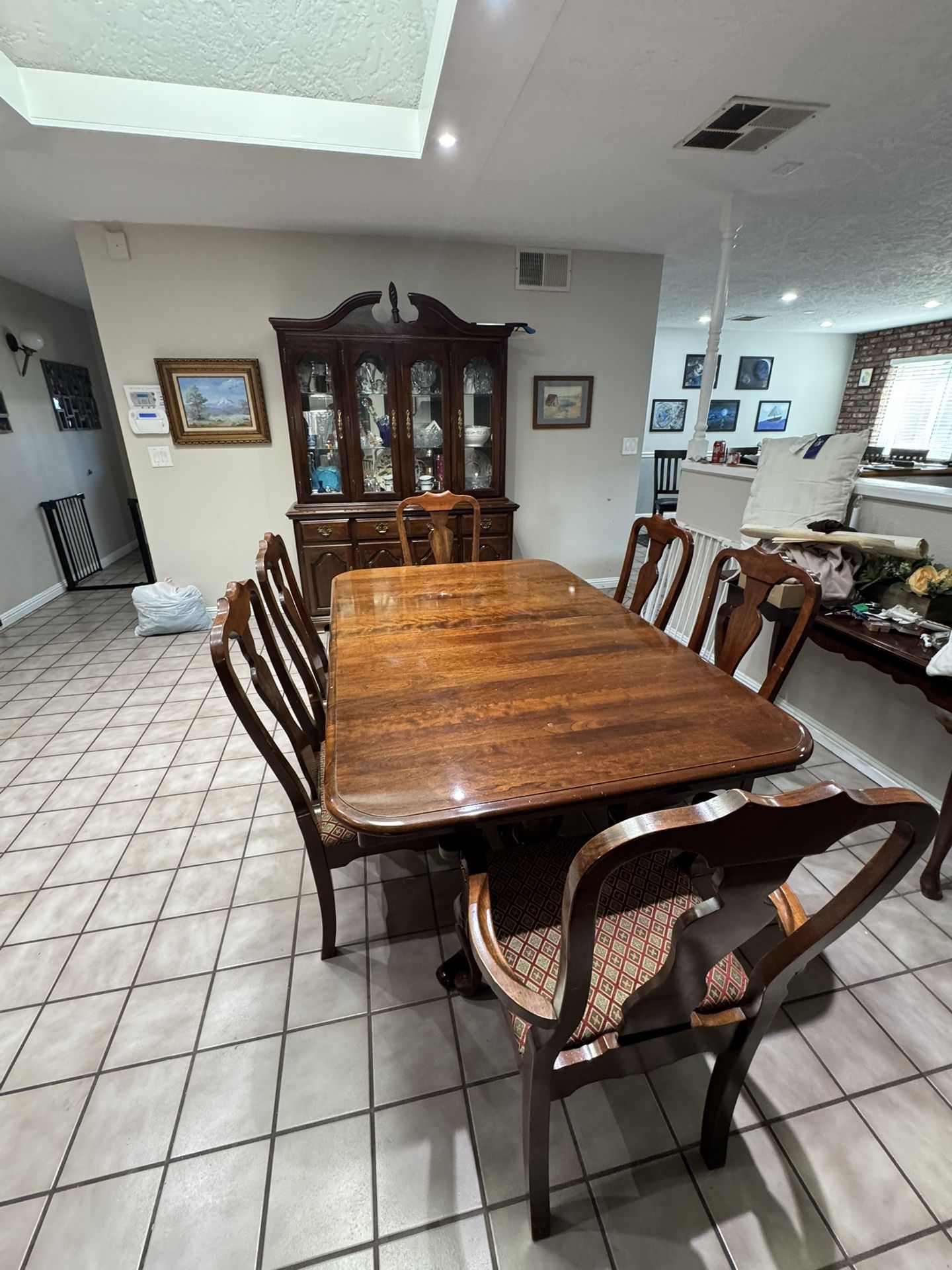 Antique Formal Dining Set - cherry Wood