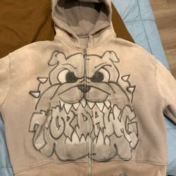 bulldog zip up jacket