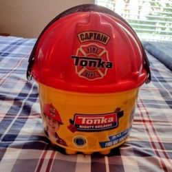 Tonka Mighty Builders  Fire Hat Bucket