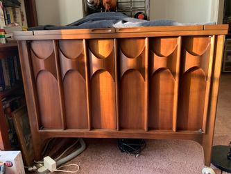 Mid Century Kent Coffey 'Perspecta' Expandable Rolling Bar Cart