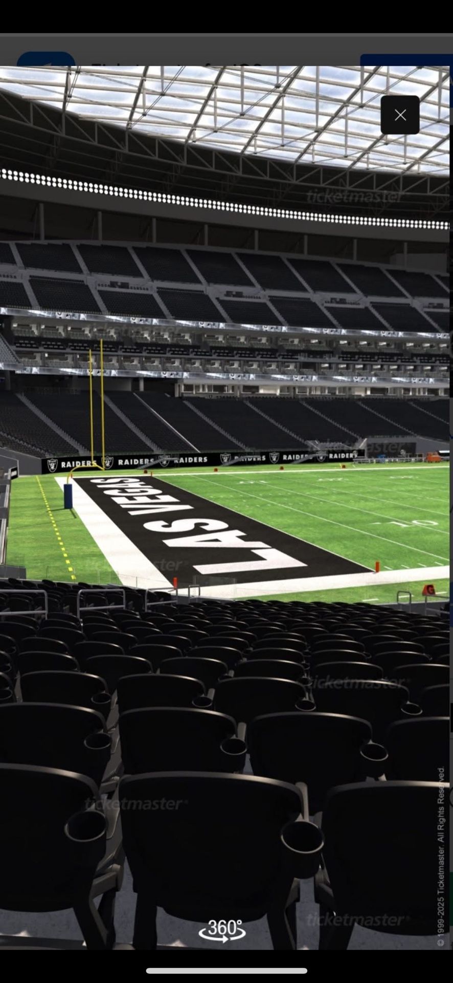 2 Raiders Tickets 12-7-2025
