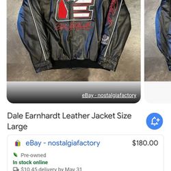 Dale Earnhardt Leather Jacket 
