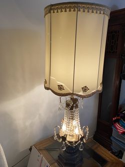 Antique Crystal Lamp Thumbnail