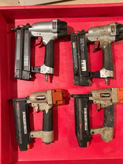 4 piece pneumatic nailer tool lot