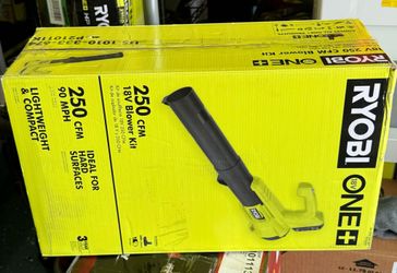 RYOBI - ONE+ 18V 90 MPH 250 CFM Cordless Battery Leaf Blower/Sweeper with 2.0 Ah Battery and Charger